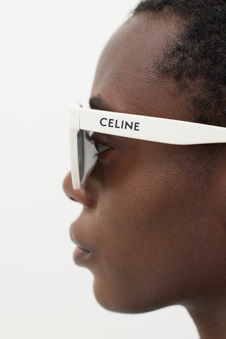 Celine White 
Black CL40198F Sunglasses