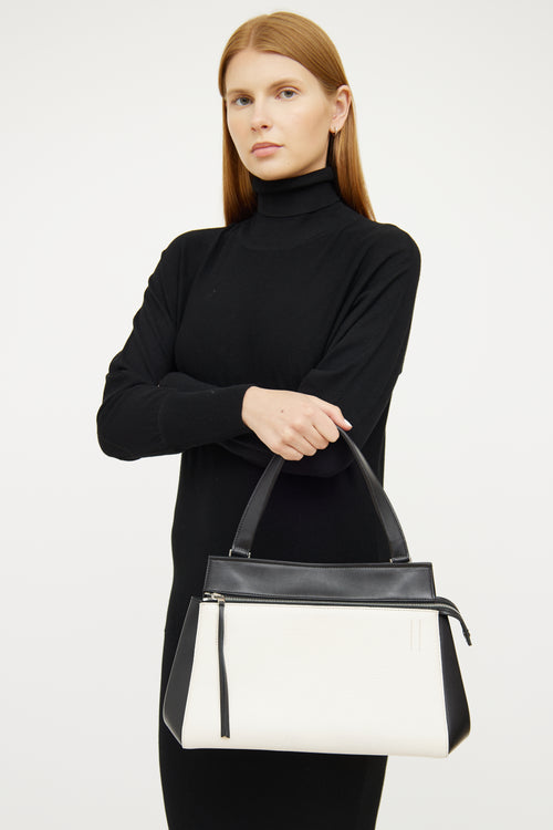 Celine Black White Edge Shoulder Bag