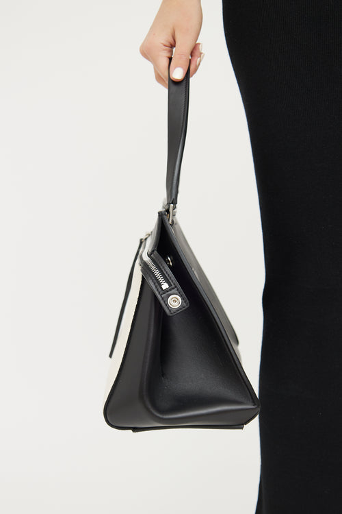 Celine Black White Edge Shoulder Bag