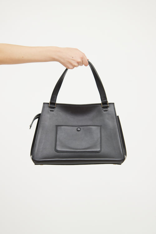 Celine Black White Edge Shoulder Bag