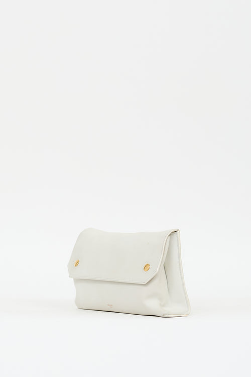 Celine 2014 White Leather Bum Bag