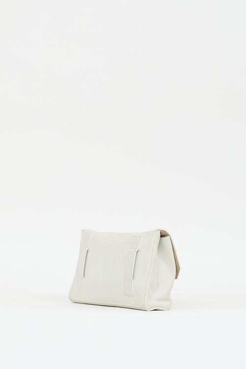 Celine 2014 White Leather Bum Bag