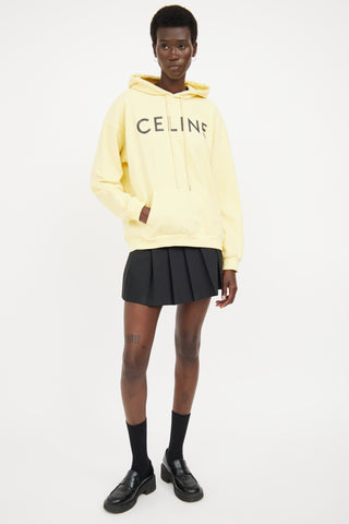 Celine Yellow Logo Hoodie