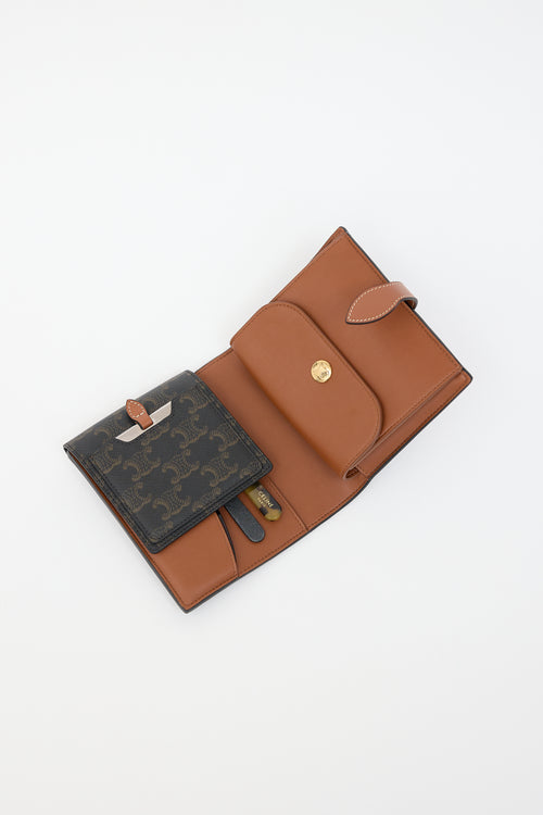 Celine Brown Triomphe Travel Kit