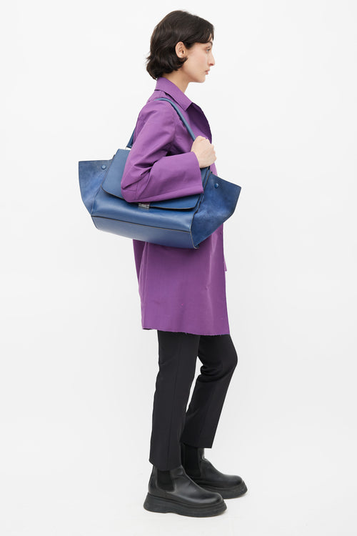 Celine 2013 Blue Large Trapeze Bag