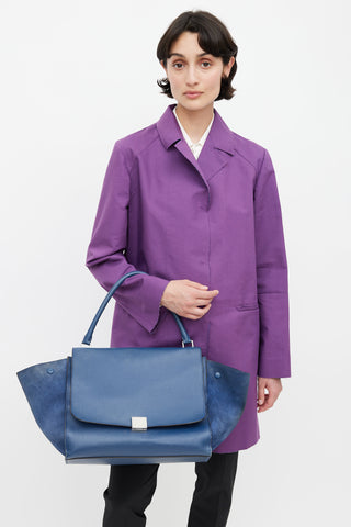 Celine 2013 Blue Large Trapeze Bag