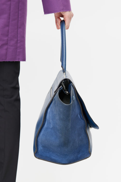 Celine 2013 Blue Large Trapeze Bag