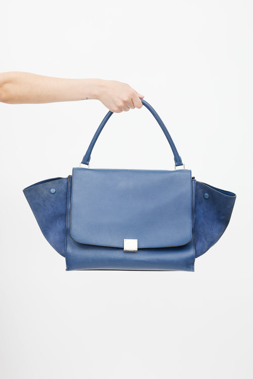 Celine 2013 Blue Large Trapeze Bag