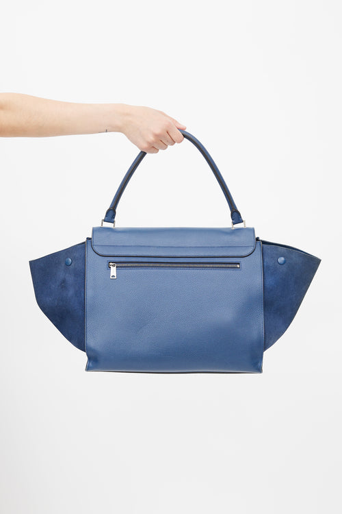 Celine 2013 Blue Large Trapeze Bag