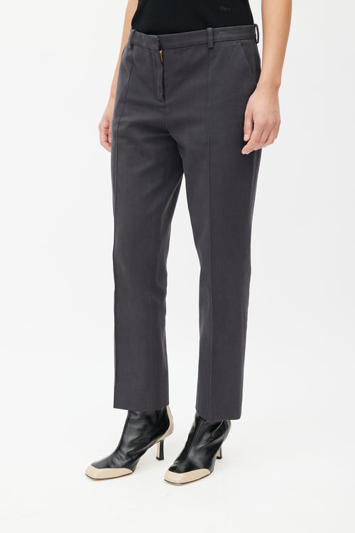 Celine Grey Straight Leg Trouser