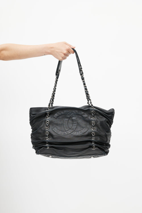 Chanel 2006s Black Timeless Shar Pei Shoulder Bag