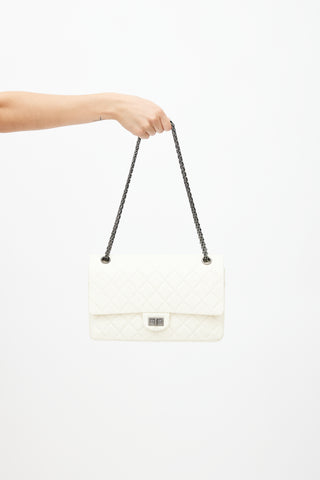 Chanel 2012 Cream Quilted Leather 2.55 Reissue 226 Shoulder Bag