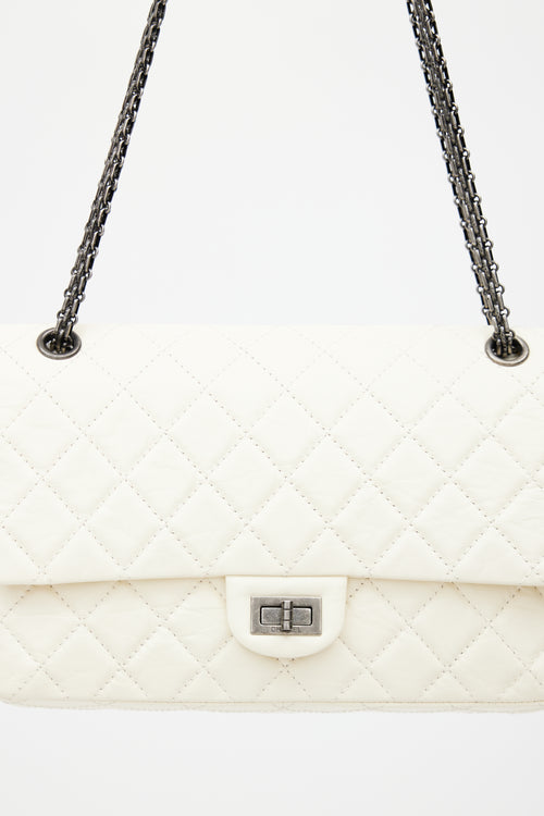 Chanel 2012 Cream Quilted Leather 2.55 Reissue 226 Shoulder Bag