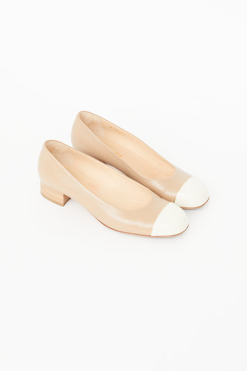 Chanel 2016 Beige Leather Heel