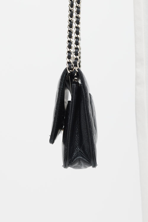 Chanel Black Caviar Leather Wallet On Chain Bag