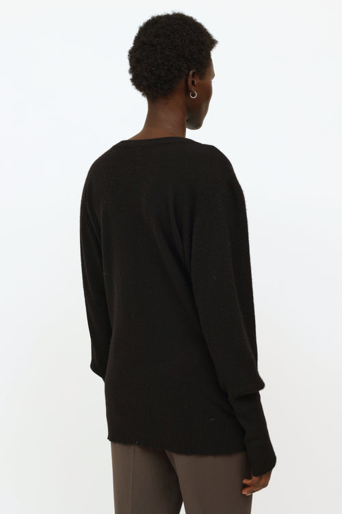 Chanel Black Cashmere Longsleeve Top