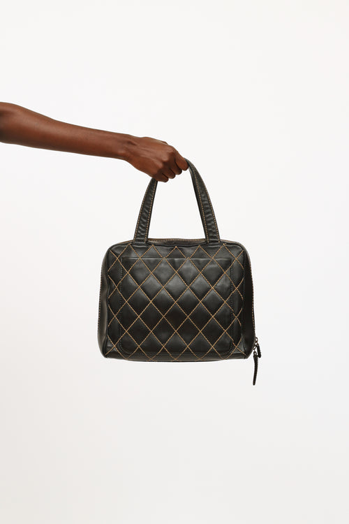 Chanel Black Quilted Leather Bag