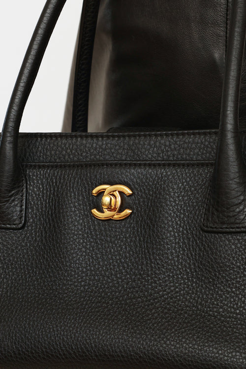 Chanel Black Excecutive Cerf Tote Bag