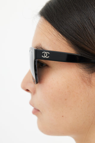 Chanel Black 5380 Square Sunglasses