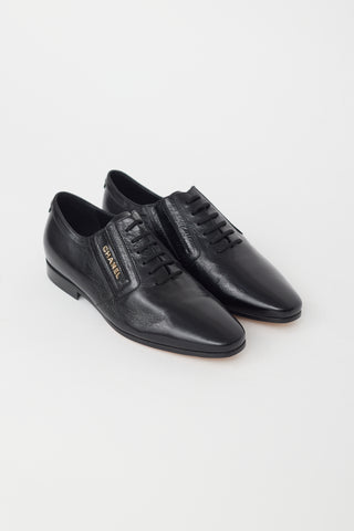 Chanel Black Leather Oxford