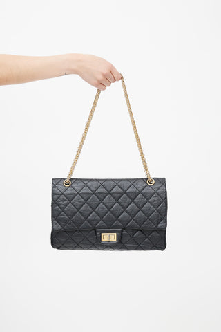 Chanel 2009s Black Quilted 2.55 Reissue 226 Flap Bag