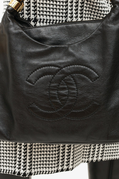 Chanel Black Leather Rodeo Drive Bag