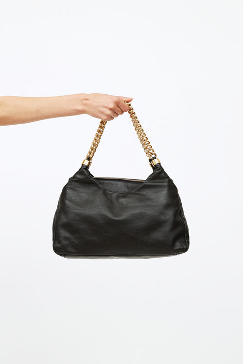 Chanel Black Leather Rodeo Drive Bag