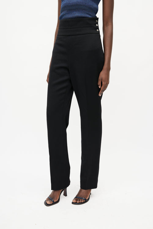 Chanel Black Wool Trouser