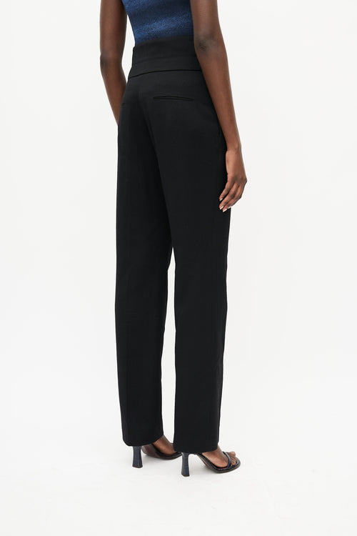 Chanel Black Wool Trouser