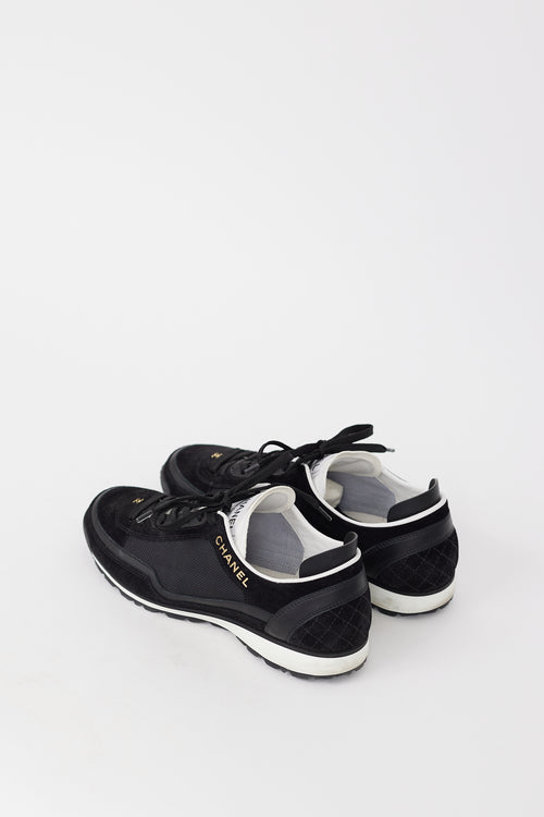 SS 2023 Black Suede 
Mesh CC Sneaker