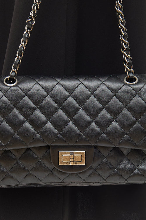 Chanel 2006 Black Calfskin Reissue Double Flap Bag