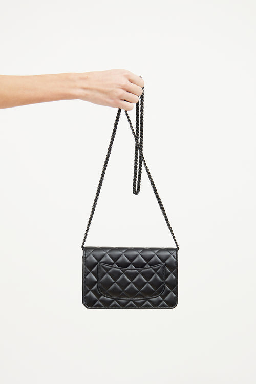 Chanel So Black Classic Wallet On Chain Bag