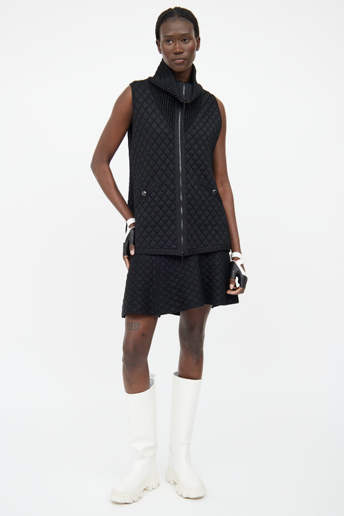 Chanel Black FW2013 Quilted Zip Vest