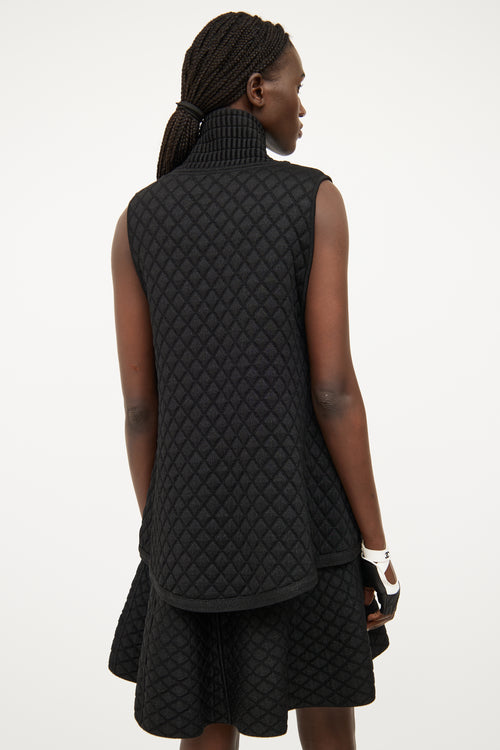 Chanel Black FW2013 Quilted Zip Vest