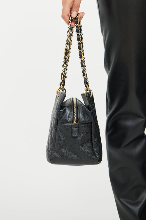 Chanel 2008 Black Leather Petite Timless Tote