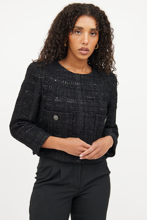 Chanel Black Paris-Dubai Tweed Jacket