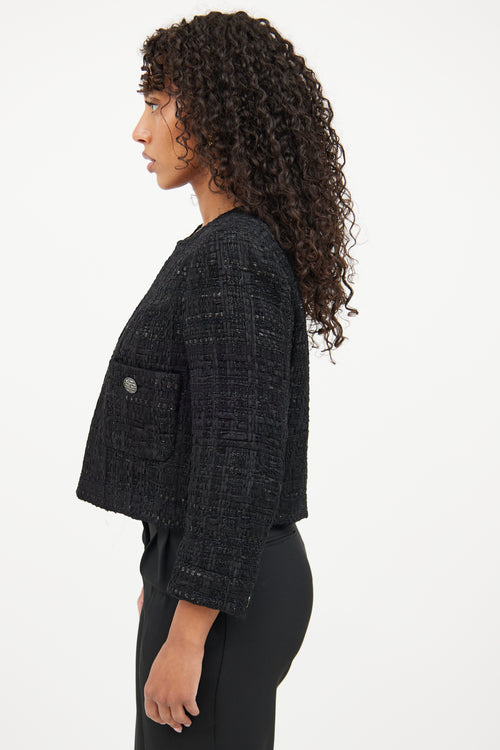 Chanel Black Paris-Dubai Tweed Jacket