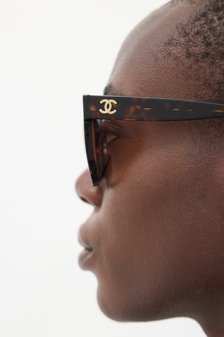 Chanel Brown 5380-A Wayfarer Sunglasses