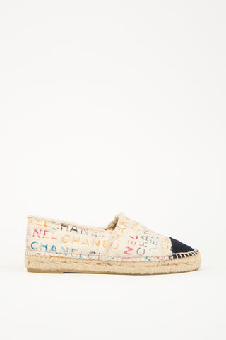 Chanel Multicolour Canvas CC Espadrille