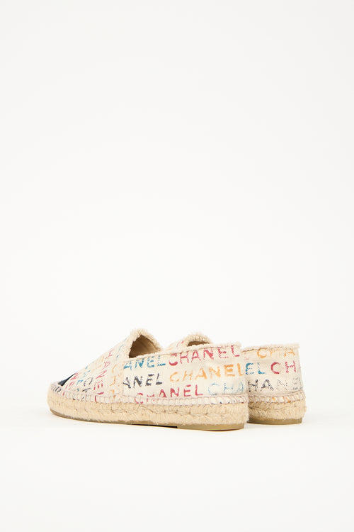 Chanel Multicolour Canvas CC Espadrille