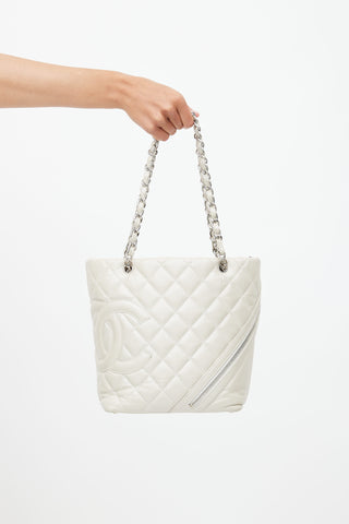 Chanel 2006 Cream Cambon Cotton Club Tote Bag