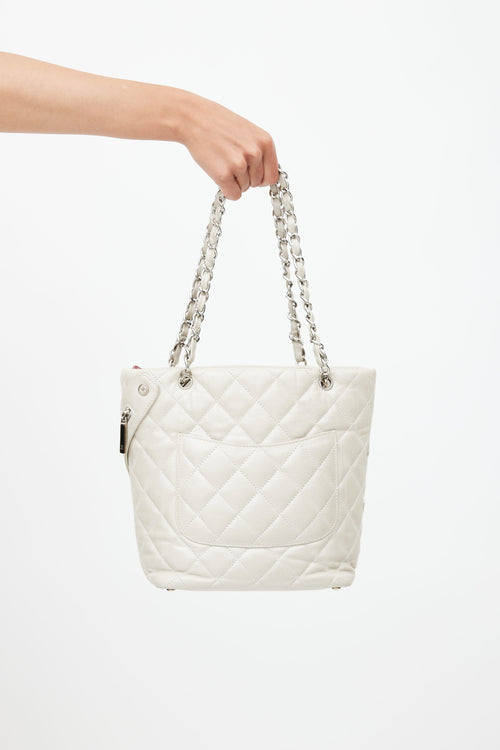 Chanel 2006 Cream Cambon Cotton Club Tote Bag