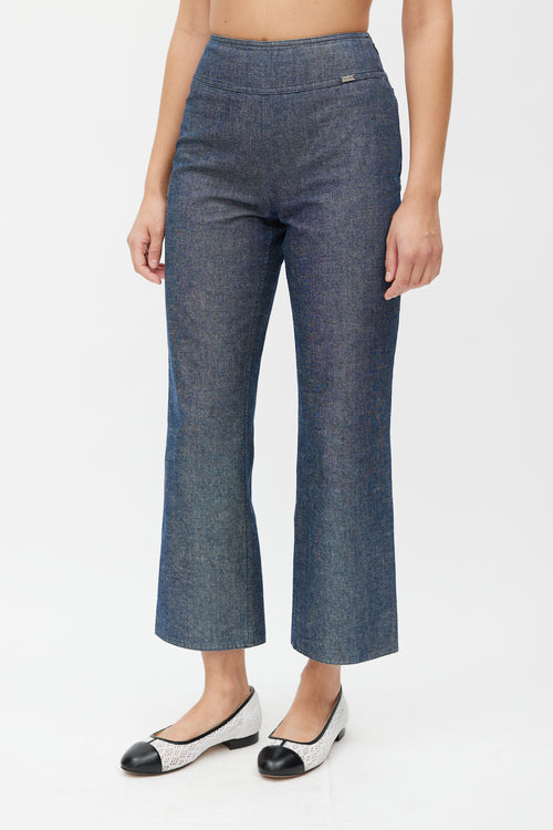 Chanel Cruise 2000 Mid Wash Wide Leg Jeans