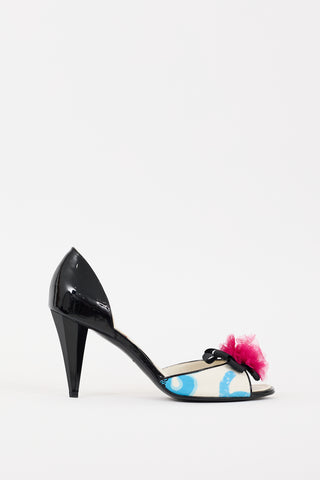 Chanel Cruise 2007 Black 
Multicolour Patent Embellished Heel