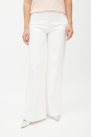 Chanel Cruise 2007 White Wide Leg Trouser