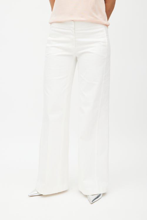 Chanel Cruise 2007 White Wide Leg Trouser