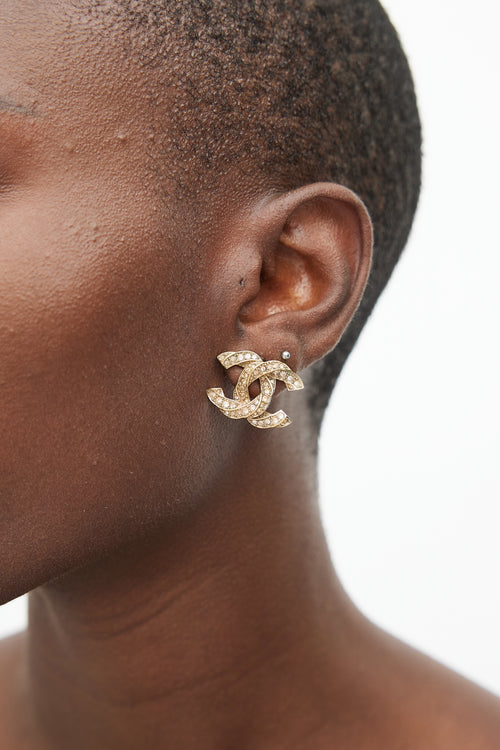 Chanel Cruise 2016 Gold Twist CC Earring