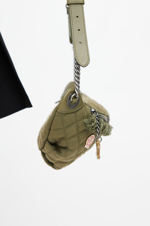 Chanel Cruise 2017 Khaki Canvas Coco Cuba Belt Bag