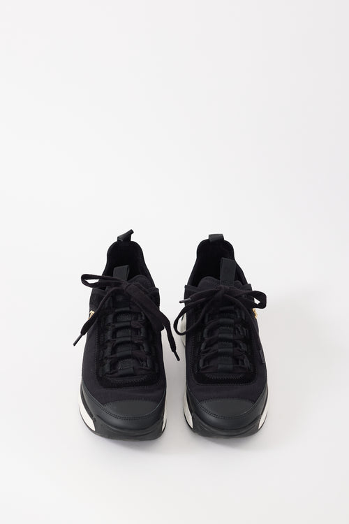 Chanel Cruise 2020 Black CC Logo Sneaker