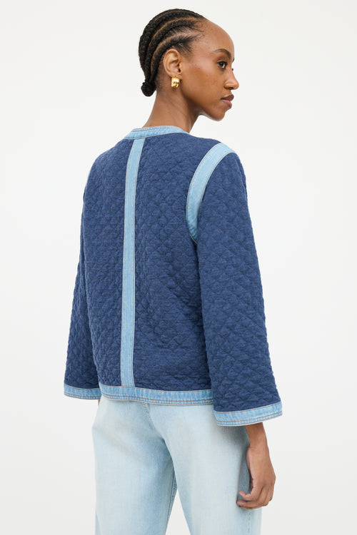 Chanel Blue S/S 2020 Denim Quilted Jacket